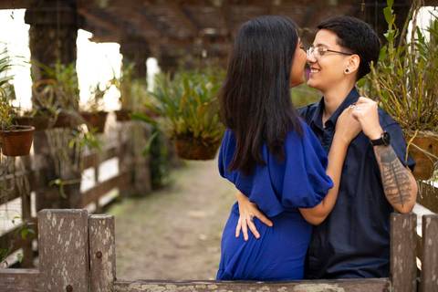 As melhores ideias e inspirações criativas de fotos de ensaio pré wedding homoafetivo no Jardim Botânico '