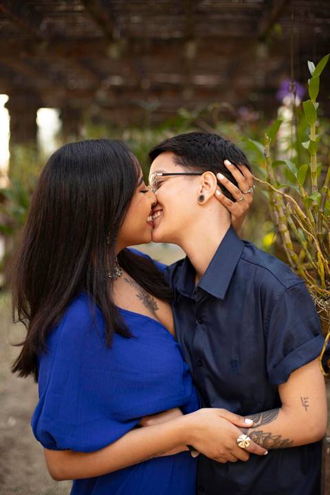 As melhores ideias e inspirações criativas de fotos de ensaio pré wedding homoafetivo no Jardim Botânico '