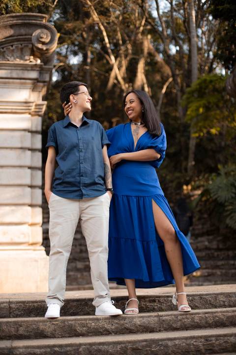 As melhores ideias e inspirações criativas de fotos de ensaio pré wedding homoafetivo no Jardim Botânico '