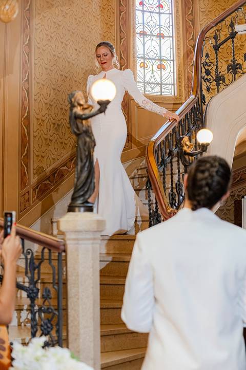 As melhores ideias e inspirações criativas de fotos de casamento registradas por fotógrafos profissionais de eventos da empresa Criativus Foto e Vídeo no Palacete Rosa'