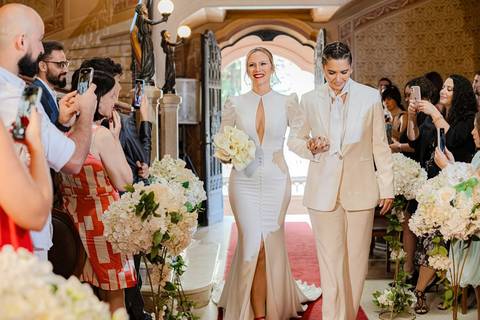 As melhores ideias e inspirações criativas de fotos de casamento registradas por fotógrafos profissionais de eventos da empresa Criativus Foto e Vídeo no Palacete Rosa'