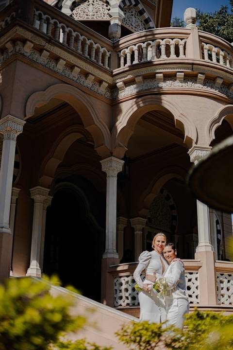 As melhores ideias e inspirações criativas de fotos de casamento registradas por fotógrafos profissionais de eventos da empresa Criativus Foto e Vídeo no Palacete Rosa'