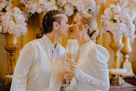 As melhores ideias e inspirações criativas de fotos de casamento registradas por fotógrafos profissionais de eventos da empresa Criativus Foto e Vídeo no Palacete Rosa'