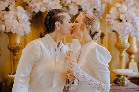 As melhores ideias e inspirações criativas de fotos de casamento registradas por fotógrafos profissionais de eventos da empresa Criativus Foto e Vídeo no Palacete Rosa'