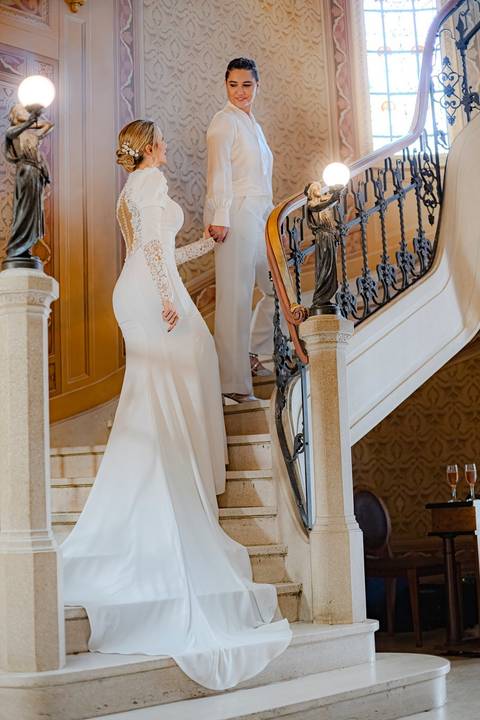 As melhores ideias e inspirações criativas de fotos de casamento registradas por fotógrafos profissionais de eventos da empresa Criativus Foto e Vídeo no Palacete Rosa'