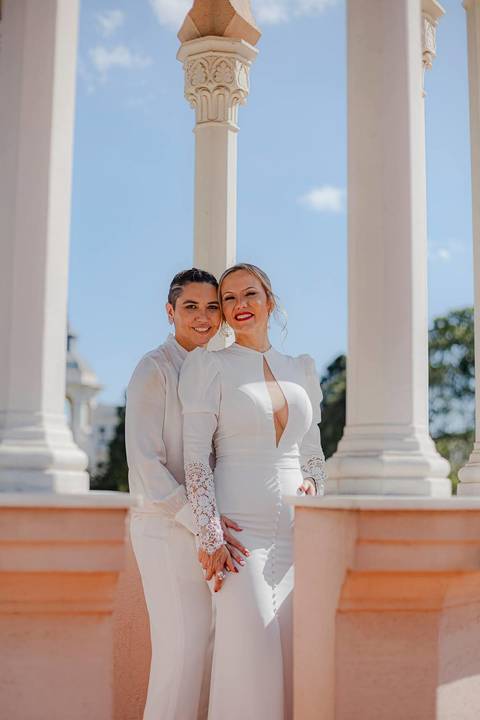 As melhores ideias e inspirações criativas de fotos de casamento registradas por fotógrafos profissionais de eventos da empresa Criativus Foto e Vídeo no Palacete Rosa'