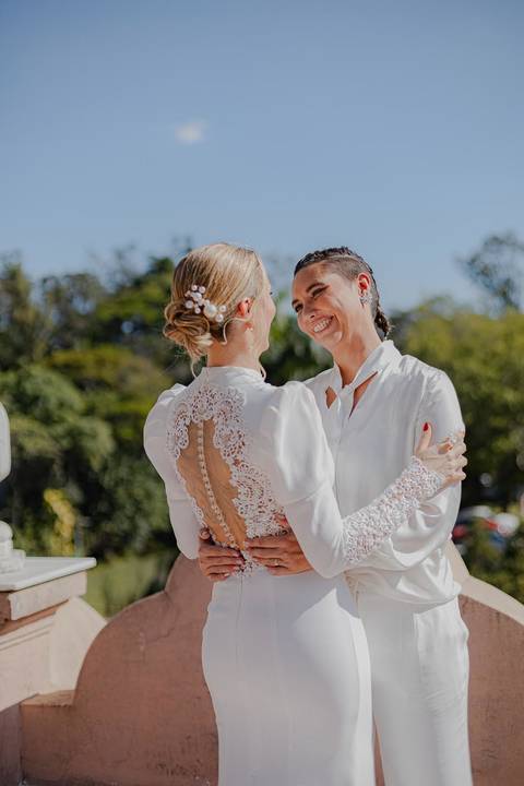 As melhores ideias e inspirações criativas de fotos de casamento registradas por fotógrafos profissionais de eventos da empresa Criativus Foto e Vídeo no Palacete Rosa'