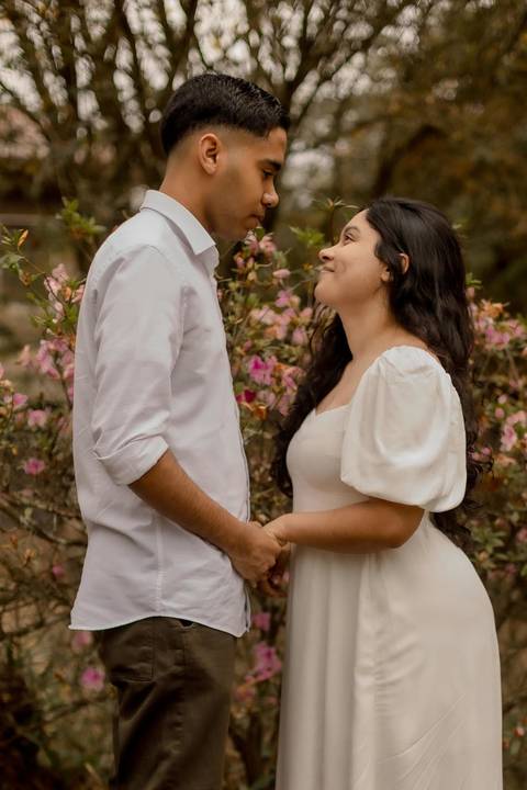 As melhores ideias e inspirações criativas de fotos de ensaio pré casamento registradas por fotógrafos profissionais de eventos da empresa Criativus Foto e Vídeo no  Jardim Botânico'