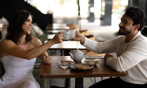 As melhores ideias e inspirações criativas de fotos de casamento registradas por fotógrafos profissionais de eventos da empresa Criativus Foto e Vídeo feito em no Santo Café em São Paulo'