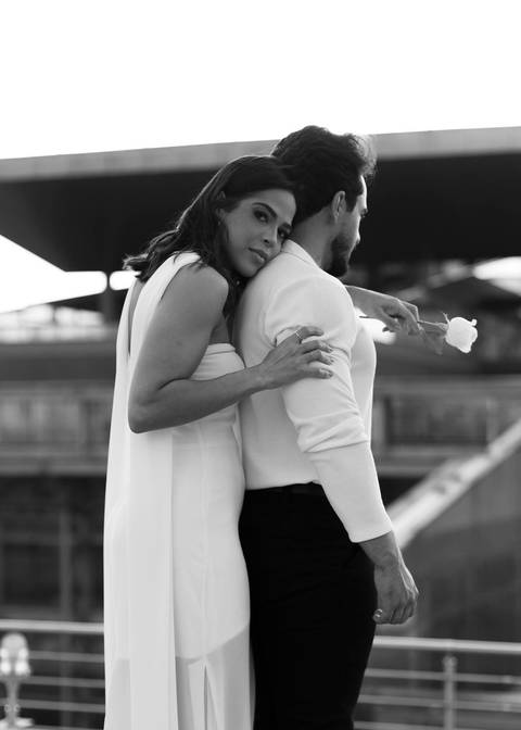 As melhores ideias e inspirações criativas de fotos de casamento registradas por fotógrafos profissionais de eventos da empresa Criativus Foto e Vídeo no Heliponto em São Paulo'