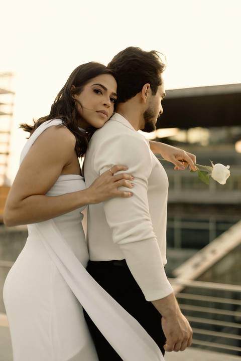 As melhores ideias e inspirações criativas de fotos de casamento registradas por fotógrafos profissionais de eventos da empresa Criativus Foto e Vídeo no Heliponto em São Paulo'