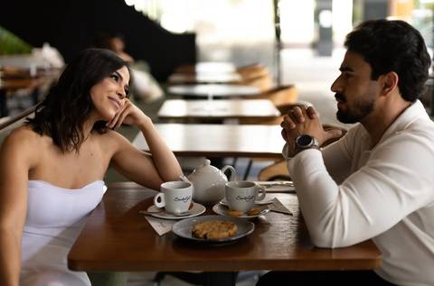 As melhores ideias e inspirações criativas de fotos de casamento registradas por fotógrafos profissionais de eventos da empresa Criativus Foto e Vídeo feito em no Santo Café em São Paulo'