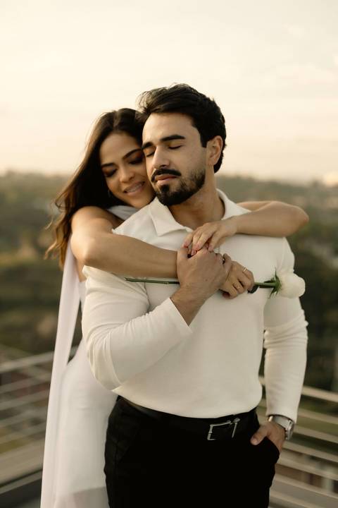 As melhores ideias e inspirações criativas de fotos de casamento registradas por fotógrafos profissionais de eventos da empresa Criativus Foto e Vídeo no Heliponto em São Paulo'