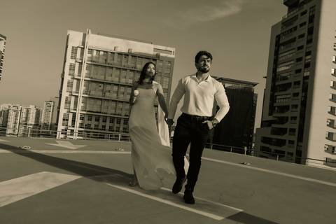 As melhores ideias e inspirações criativas de fotos de casamento registradas por fotógrafos profissionais de eventos da empresa Criativus Foto e Vídeo no Heliponto em São Paulo'