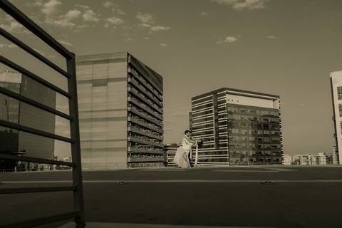 As melhores ideias e inspirações criativas de fotos de casamento registradas por fotógrafos profissionais de eventos da empresa Criativus Foto e Vídeo no Heliponto em São Paulo'