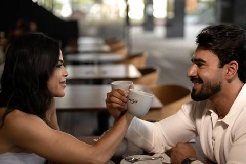 As melhores ideias e inspirações criativas de fotos de casamento registradas por fotógrafos profissionais de eventos da empresa Criativus Foto e Vídeo feito em no Santo Café em São Paulo'