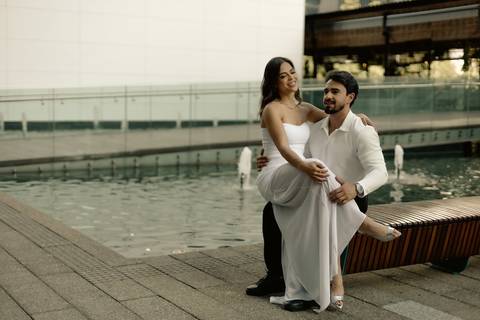 As melhores ideias e inspirações criativas de fotos de casamento registradas por fotógrafos profissionais de eventos da empresa Criativus Foto e Vídeo feito em no Santo Café em São Paulo'