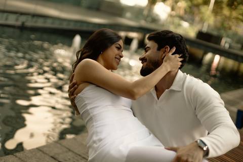 As melhores ideias e inspirações criativas de fotos de casamento registradas por fotógrafos profissionais de eventos da empresa Criativus Foto e Vídeo no Heliponto em São Paulo'