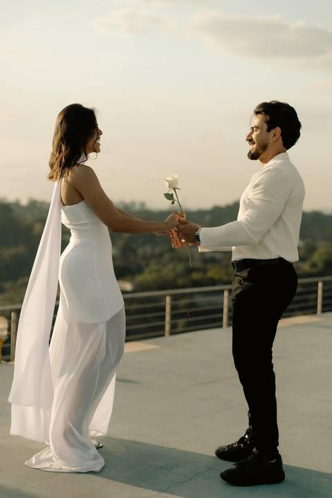 As melhores ideias e inspirações criativas de fotos de casamento registradas por fotógrafos profissionais de eventos da empresa Criativus Foto e Vídeo no Heliponto em São Paulo'