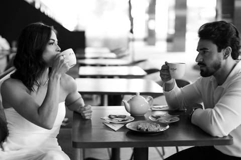 As melhores ideias e inspirações criativas de fotos de casamento registradas por fotógrafos profissionais de eventos da empresa Criativus Foto e Vídeo feito em no Santo Café em São Paulo'