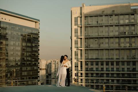 As melhores ideias e inspirações criativas de fotos de casamento registradas por fotógrafos profissionais de eventos da empresa Criativus Foto e Vídeo no Heliponto em São Paulo'