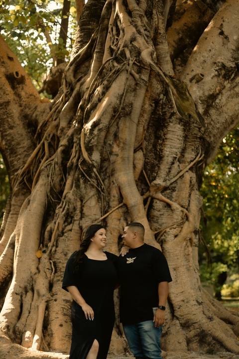 As melhores ideias e inspirações criativas de fotos de ensaio pré casamento registradas por fotógrafos profissionais de eventos da empresa Criativus Foto e Vídeo no  Parque da Luz - SP'