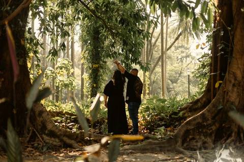 As melhores ideias e inspirações criativas de fotos de ensaio pré casamento registradas por fotógrafos profissionais de eventos da empresa Criativus Foto e Vídeo no  Parque da Luz - SP'