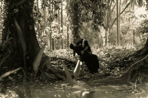 As melhores ideias e inspirações criativas de fotos de ensaio pré casamento registradas por fotógrafos profissionais de eventos da empresa Criativus Foto e Vídeo no  Parque da Luz - SP'