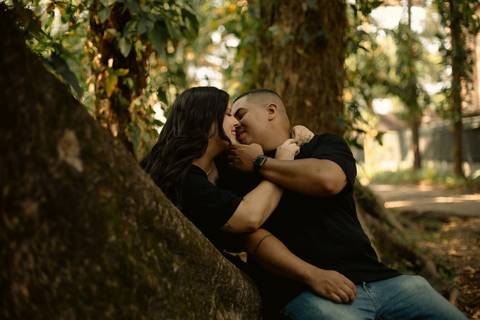 As melhores ideias e inspirações criativas de fotos de ensaio pré casamento registradas por fotógrafos profissionais de eventos da empresa Criativus Foto e Vídeo no  Parque da Luz - SP'
