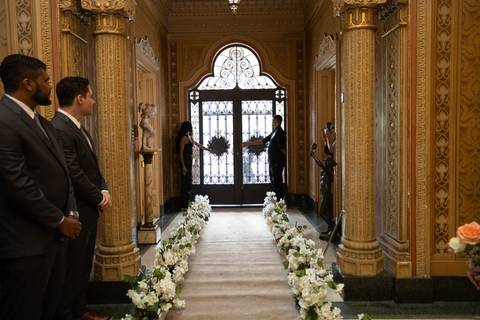 As melhores ideias e inspirações criativas de fotos de casamento registradas por fotógrafos profissionais de eventos da empresa Criativus Foto e Vídeo no Palacete Rosa '