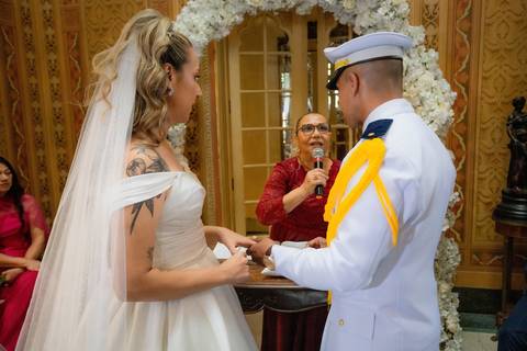 As melhores ideias e inspirações criativas de fotos de casamento registradas por fotógrafos profissionais de eventos da empresa Criativus Foto e Vídeo no Palacete Rosa '