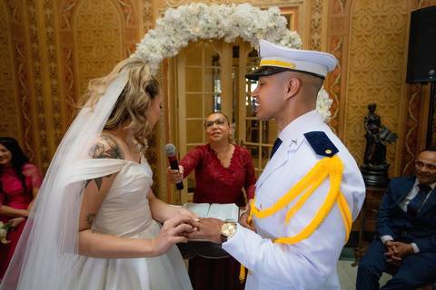 As melhores ideias e inspirações criativas de fotos de casamento registradas por fotógrafos profissionais de eventos da empresa Criativus Foto e Vídeo no Palacete Rosa '