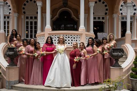 As melhores ideias e inspirações criativas de fotos de casamento registradas por fotógrafos profissionais de eventos da empresa Criativus Foto e Vídeo no Palacete Rosa '