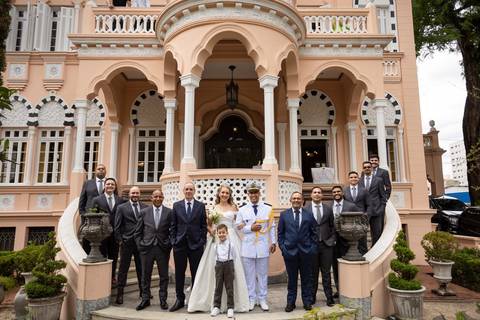As melhores ideias e inspirações criativas de fotos de casamento registradas por fotógrafos profissionais de eventos da empresa Criativus Foto e Vídeo no Palacete Rosa '