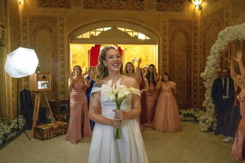 As melhores ideias e inspirações criativas de fotos de casamento registradas por fotógrafos profissionais de eventos da empresa Criativus Foto e Vídeo no Palacete Rosa '