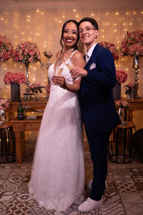 As melhores ideias e inspirações criativas de fotos de casamento registradas por fotógrafos profissionais de eventos da empresa Criativus Foto e Vídeo no Espaço Klaus Festas'