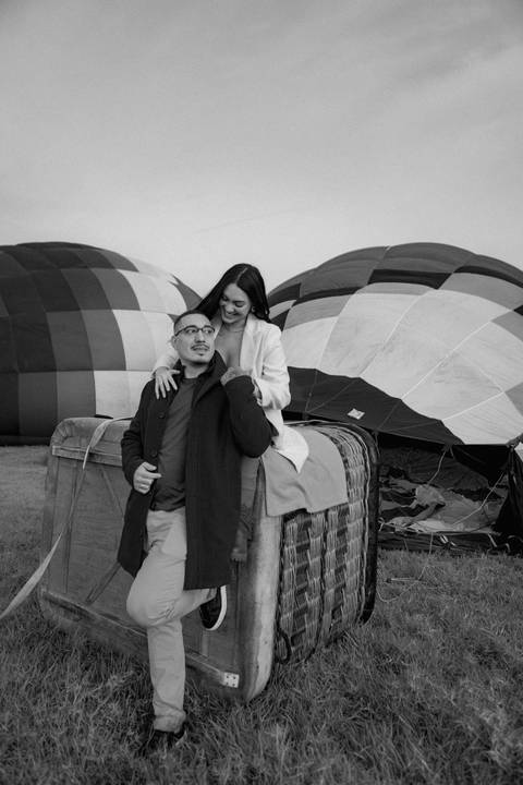 As melhores ideias e inspirações criativas de fotos de ensaio pré casamento registradas por fotógrafos profissionais de eventos da empresa Criativus Foto e Vídeo no Balão em Boituva - SP '