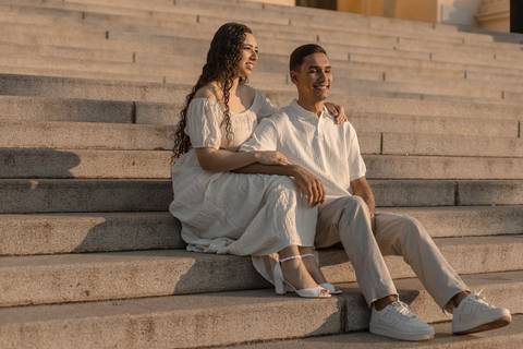 As melhores ideias e inspirações criativas de fotos de ensaio pré casamento registradas por fotógrafos profissionais de eventos da empresa Criativus Foto e Vídeo no Museu do Ipiranga - SP'