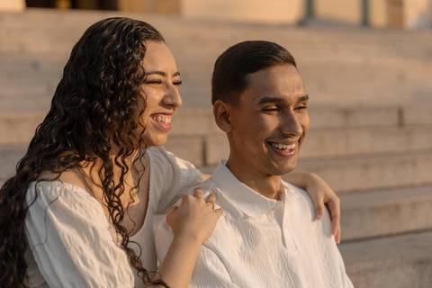 As melhores ideias e inspirações criativas de fotos de ensaio pré casamento registradas por fotógrafos profissionais de eventos da empresa Criativus Foto e Vídeo no Museu do Ipiranga - SP'