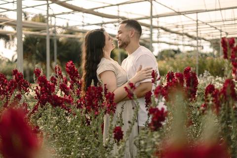 As melhores ideias e inspirações criativas de fotos de ensaio pré casamento registradas por fotógrafos profissionais de eventos da empresa Criativus Foto e Vídeo na cidade de Holambra  '