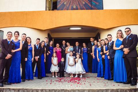 Inspiração e ideias criativas de fotos fotográfico de casamento com as madrinhas em Vargem Grande Paulista - SP'