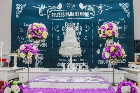Inspiração e ideias criativas de fotos fotográfico de decoração de casamento mesa do bolo 
 em São Paulo'