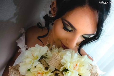 Inspiração e ideias criativas de fotos fotográfico de Making Of da noiva na Granja Vianna, Cotia - SP'