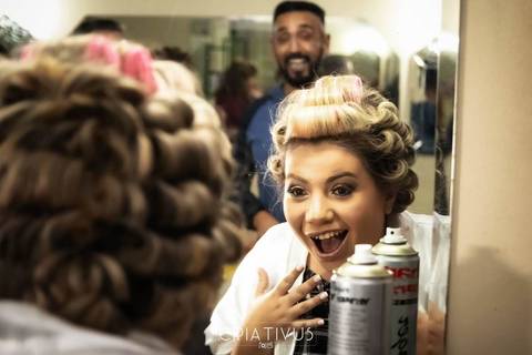 Inspiração e ideias criativas de fotos fotográfico de Making Of da noiva em São Paulo, Vila Formosa (Espaço Magnífic)'