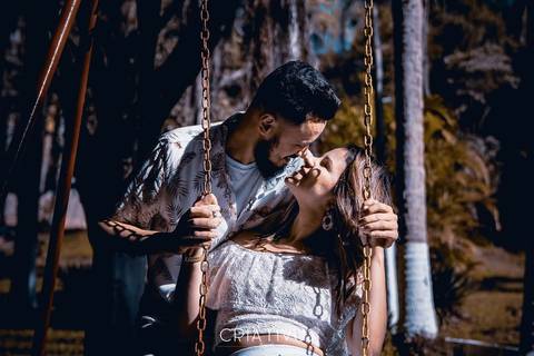 Inspiração e ideias criativas  ensaio fotográfico pré casamento de casal no Sitio dos Netinhos'