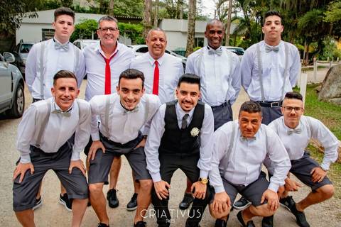 Inspiração e ideias criativas de fotos fotográfico de casamento com os padrinhos no Sítio Della Torre'