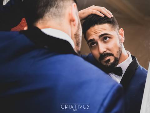 Inspiração e ideias criativas de fotos fotográfico de Making Of da noiva  no Paraíso Salão e Buffet '