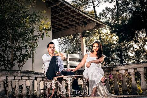 Inspiração e ideias criativas  ensaio fotográfico pré casamento de casal na Chácara Além do Horizonte'
