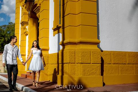 Inspiração e ideias criativas  ensaio fotográfico pré casamento de casal na Associação Santa Terezinha'