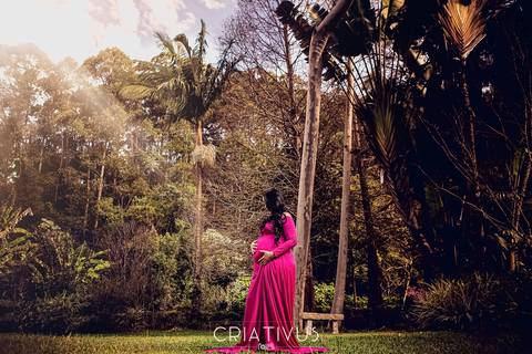 Inspiração e ideias criativas de ensaios fotográfico de gestante no Orquidário Maylasky'